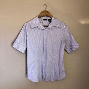 New York & Company pin stripe shirt